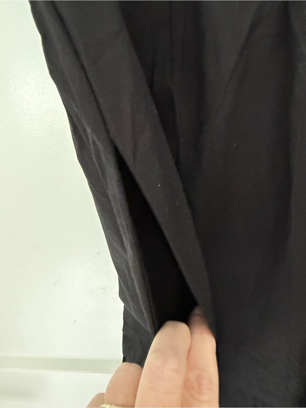 Quince 100% Organic Cotton Tiered Maxi Dress Black Current Retail $70 Small NWT - Picture 7 of 13